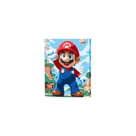 KIT PAINT BY NUMBERS CON BASTIDOR IMPARABLE - SUPER MARIO 30X40